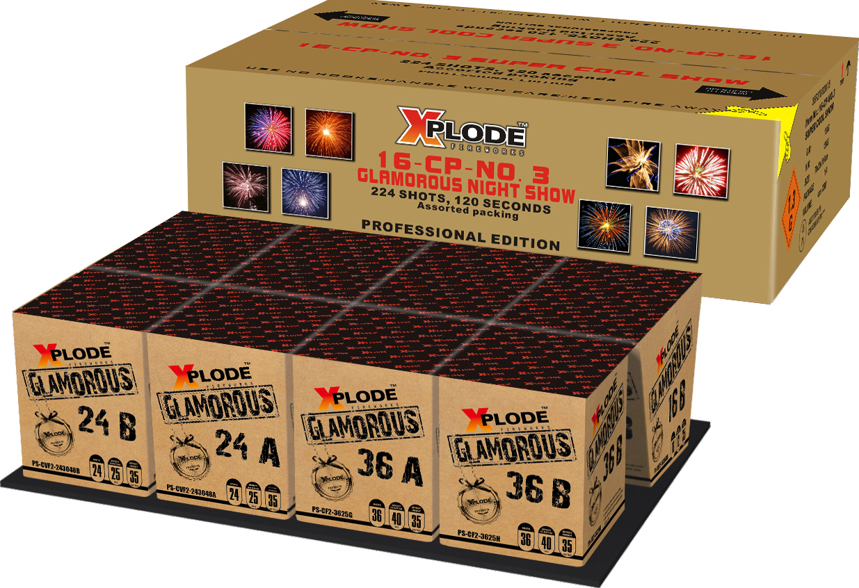 Sestavený ohnostroj Glamours