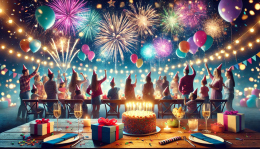 Narozeninové oslavy s pyrotechnikou: Jak bezpečně a efektivně využít prskavky, konfetové ohňostroje, dýmové efekty a večerní ohňostroje