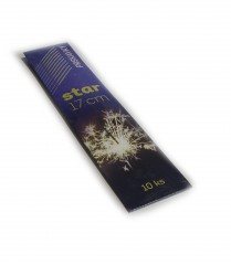 Prskavky české 17 cm - midi star (10ks)