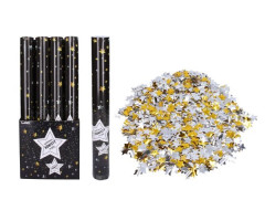 Párty konfety vystřelovací 50 cm Hvězdy