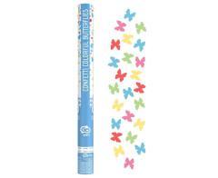 Konfetové dělo 60 cm - barevní motýlci
