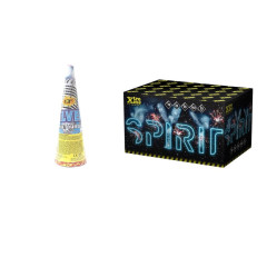 Ohňostroj Spirit 70 ran +  fontána Silver 13"