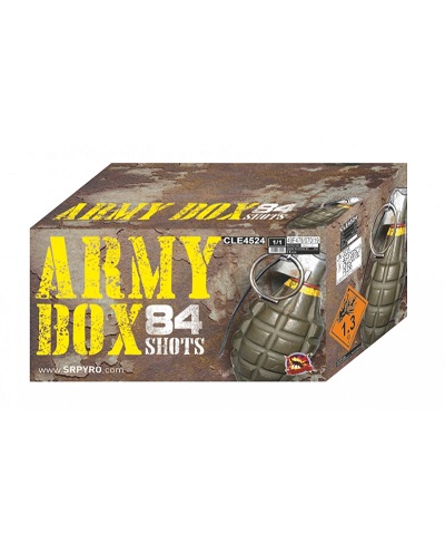 Sestavený ohňostroj Army box 84 ran